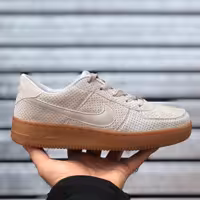 کفش کتانی بندی نایک ایرفورس کرمی مخصوص ست کردن با لباس