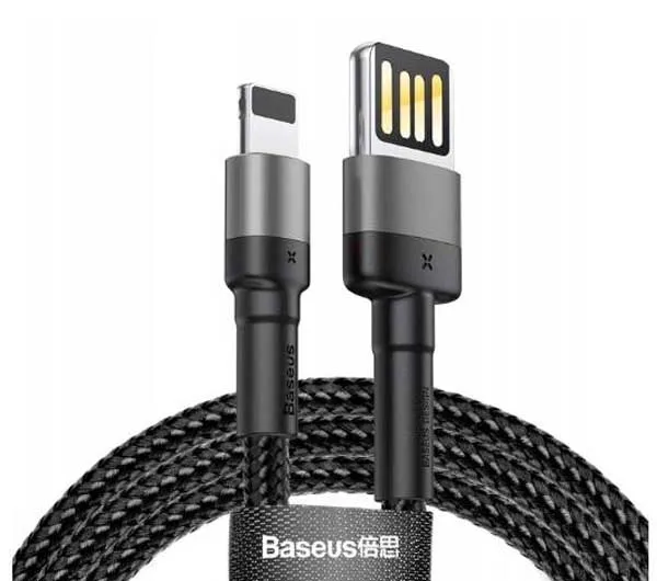 کابل تبدیل USB به لایتنینگ باسئوس مدل Cafule CALKLF-HG طول 2 متر