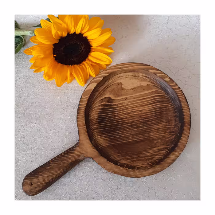ماهیتابه چوبی دسته دار کوچک 