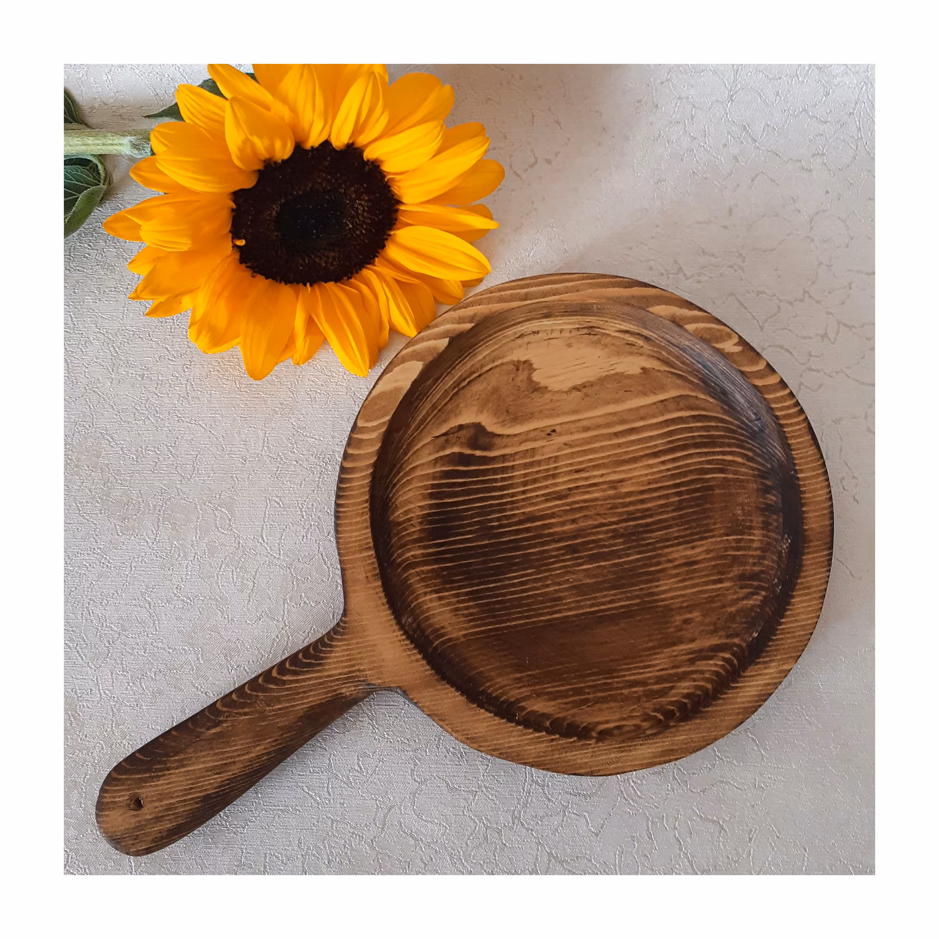 ماهیتابه چوبی دسته دار کوچک 
