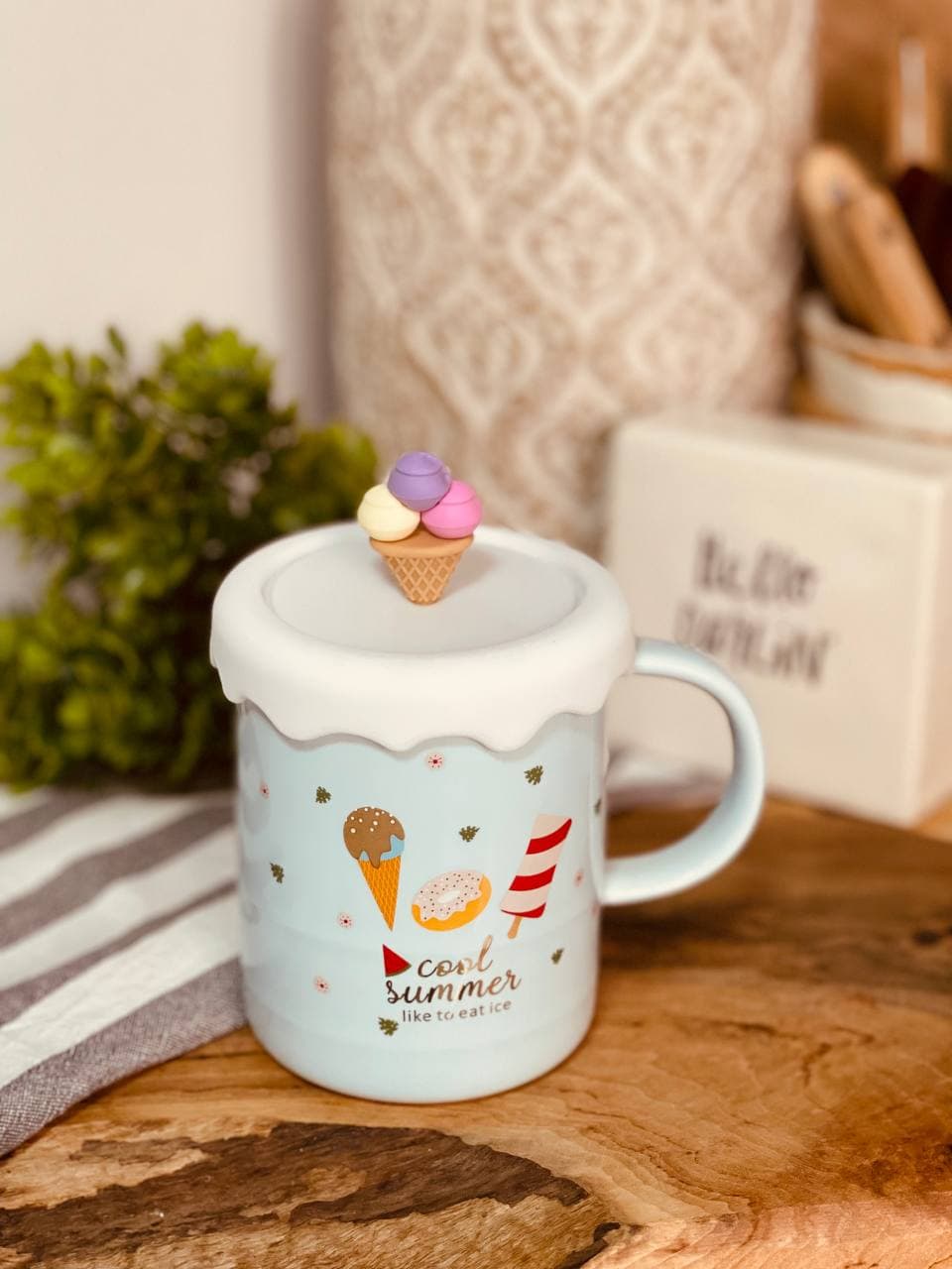 ماگ درب دار بستنی