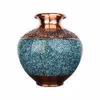 گلدان بلونی 36 فیروزه کوبی مدل fv244