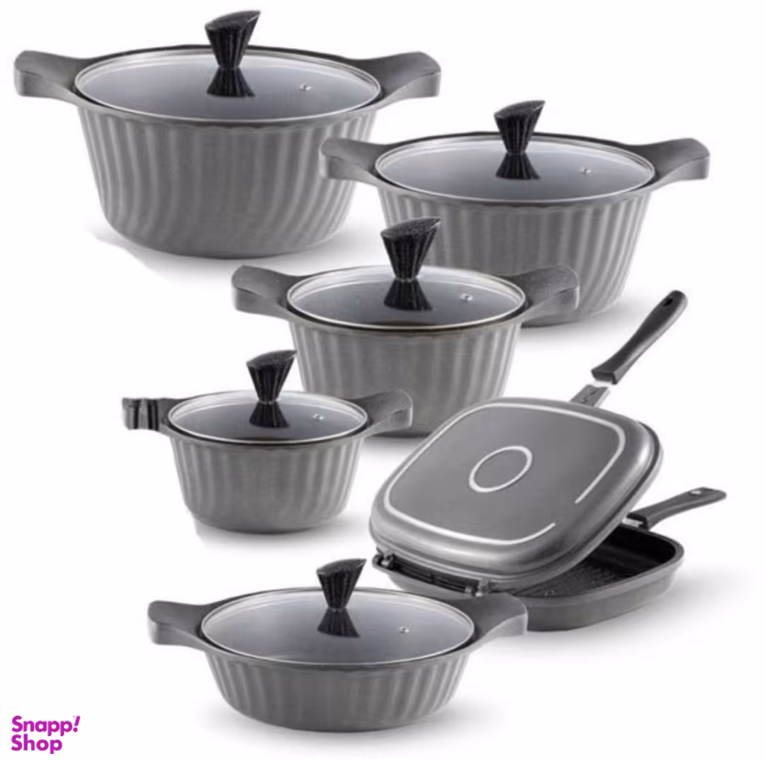 سرویس قابلمه گرانیت 12 پارچه مدل رادیس