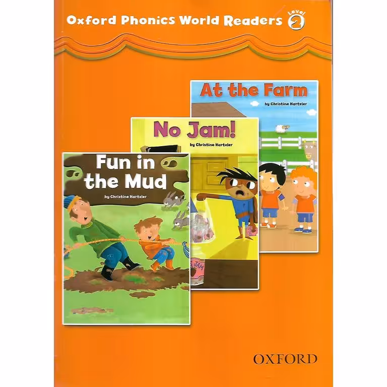 Oxford Phonics world Readers 2+CD آکسفورد فونیکس ورلد ریدر