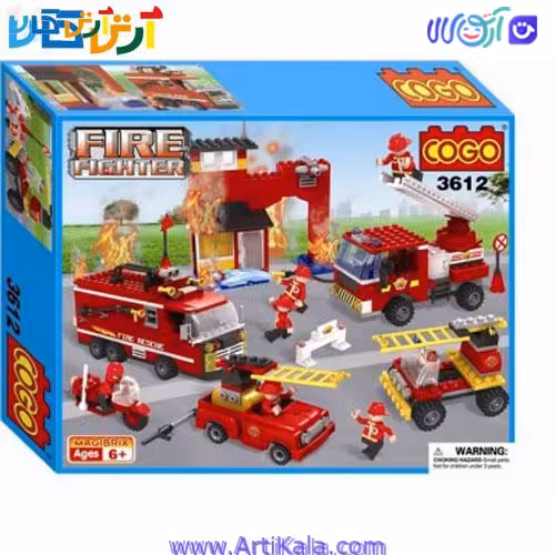 لگو آتشنشان 536 قطعه کوگو