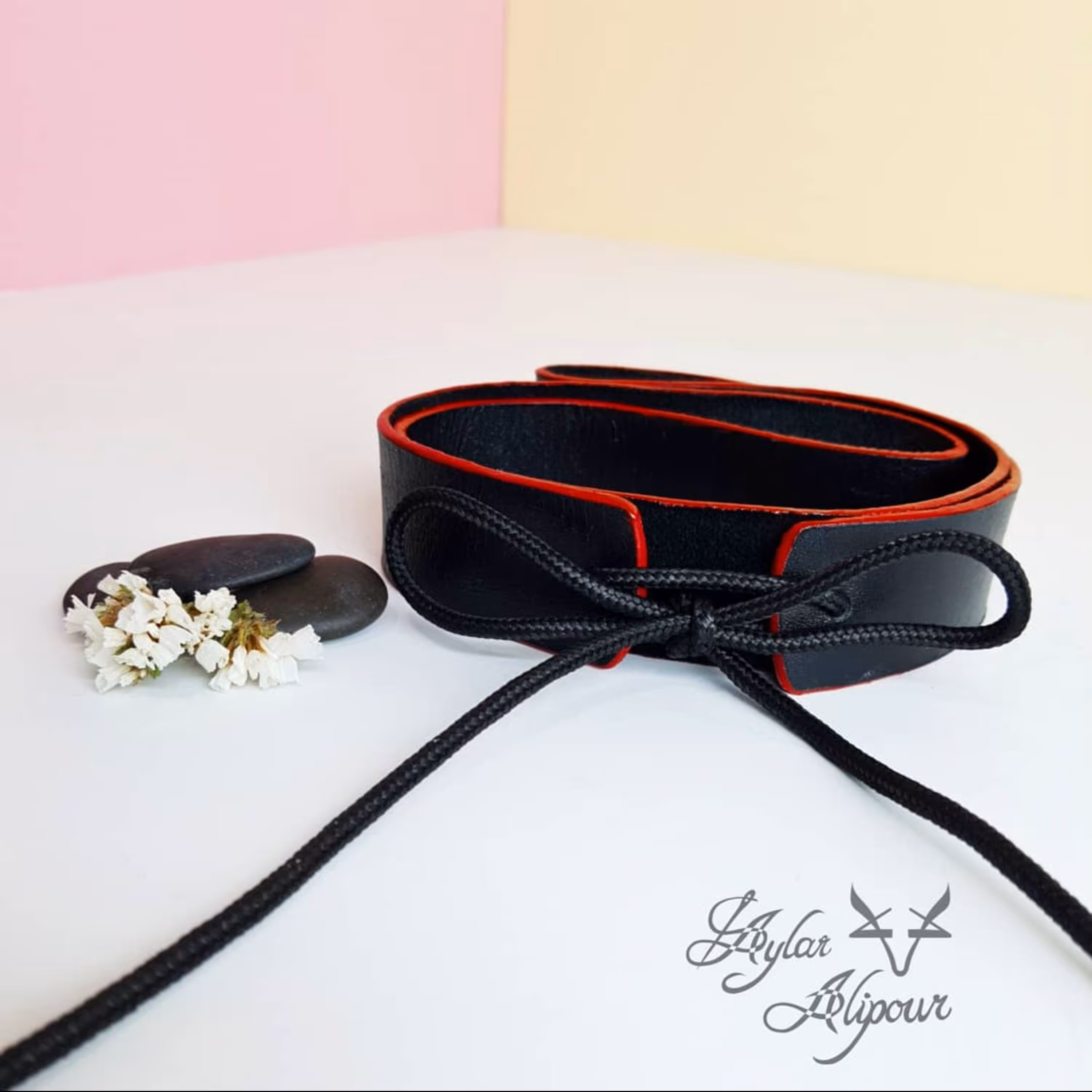 کمربند چرمی مینیمال بندی کد 215