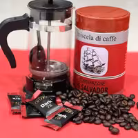 قهوه دان سالوادور-S.Salvador رست مدیوم 75عربیکا-25ربوستا قوطی 250 گرمی.  غیر اصل