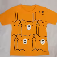 تیشرت  تک اسپرت. طرح تمام خرس. مناسب 4 تا 6 سال. 