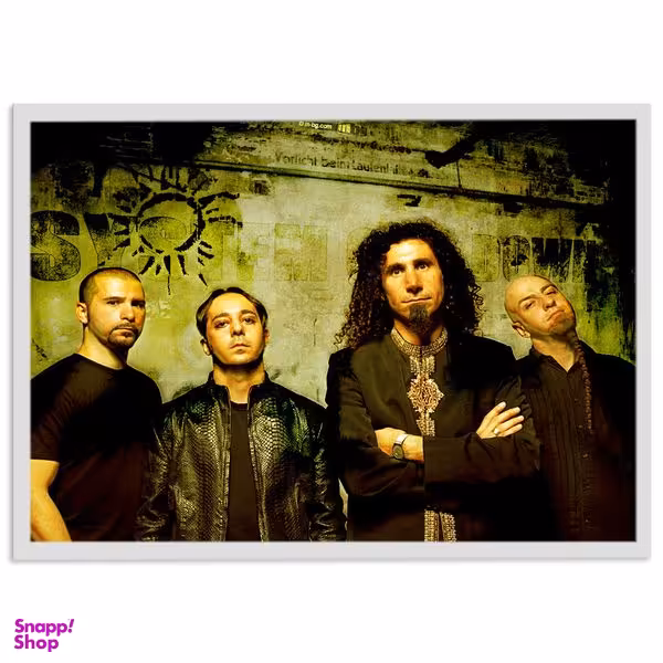 تابلو نوری بکلیت مدل طرح گروه System Of A Down مدل لایت باکس W-s1985