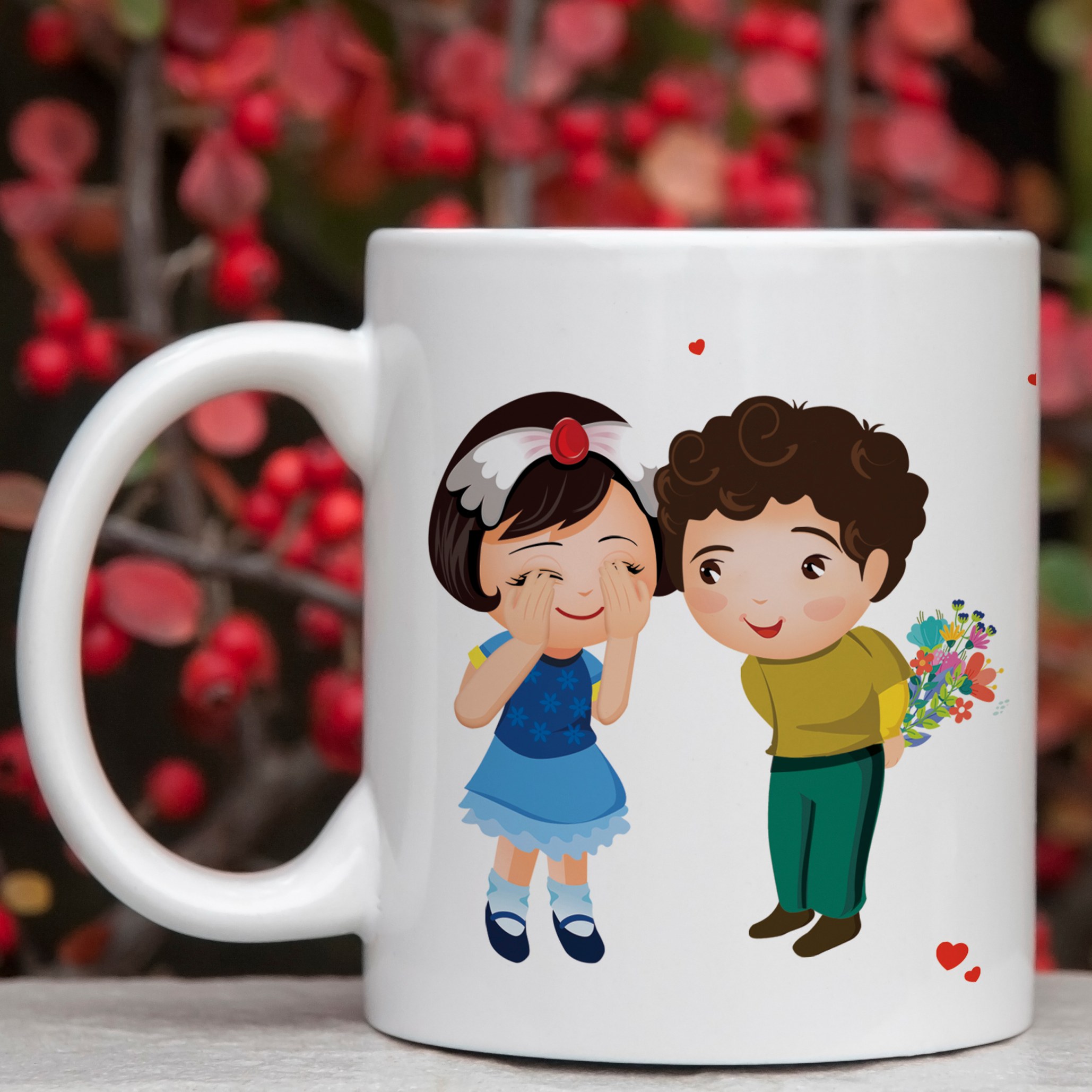 ماگ سرامیکی با طرح و متن عاشقانه