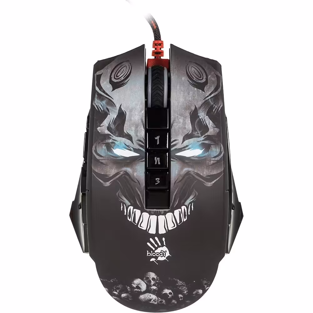 موس گیمینگ باسیم A4TECH مدل P85S SKULL U