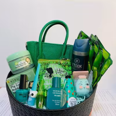 باکس کادویی دخترانه رنگ سبز