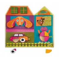 پازل چوبی شهر اوپس Oops Build a House