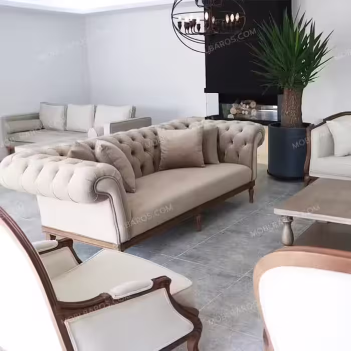 سرویس مبلمان جدید ترکیبی راشل و چستر ( ارسال با باربری پس کرایه )
