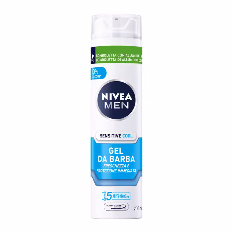 ژل اصلاح نیوآ مدل DA BARBA Cool حجم 200 میلی لیتر