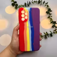 قاب گوشی Galaxy A23 4G سامسونگ سیلیکونی پاک کنی سورا SORA رنگین کمانی کد 17740