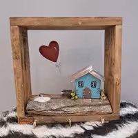 جاکلیدی چوبی طرح خونه