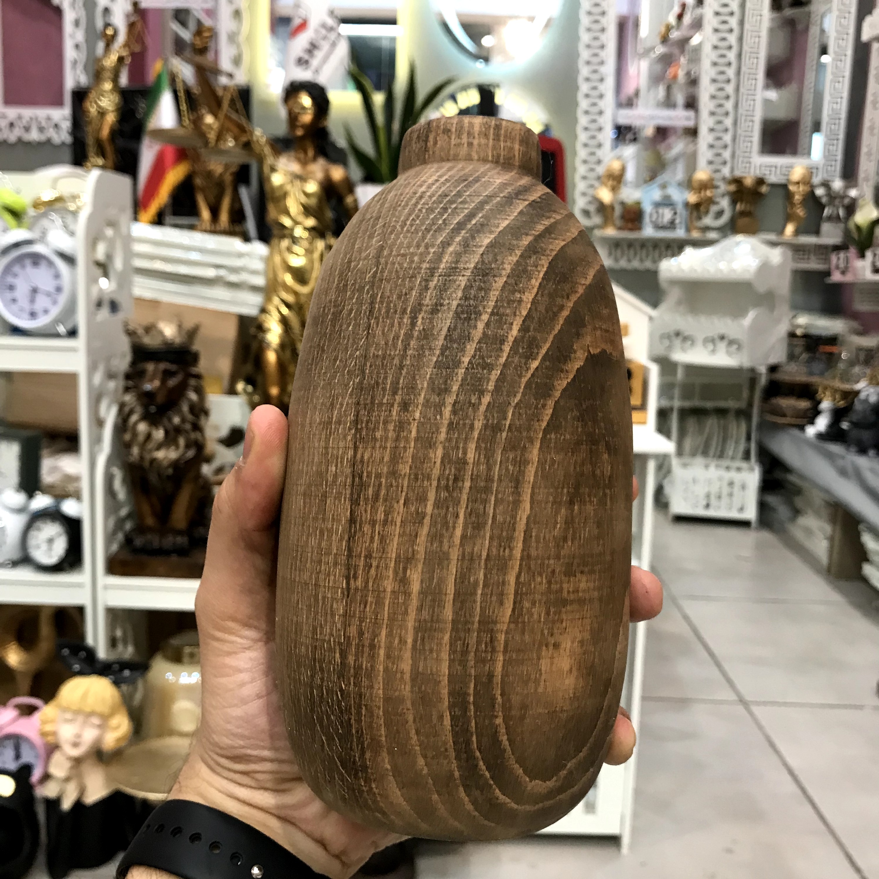 گلدان چوبی جنگلی،چوب راش