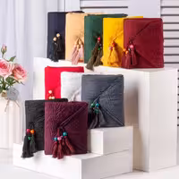 شال پلیسه حریر نخ