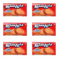 بیسکویت دایجستیو ستاک 150 گرم بسته 6 عددی