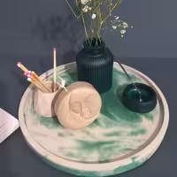 ست دکوری بتنی وشمع