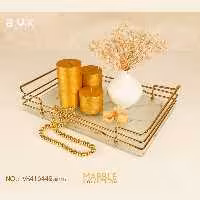 سینی مستطیل بزرگ ماربل شیشه ای برند بی وی کی vk416442