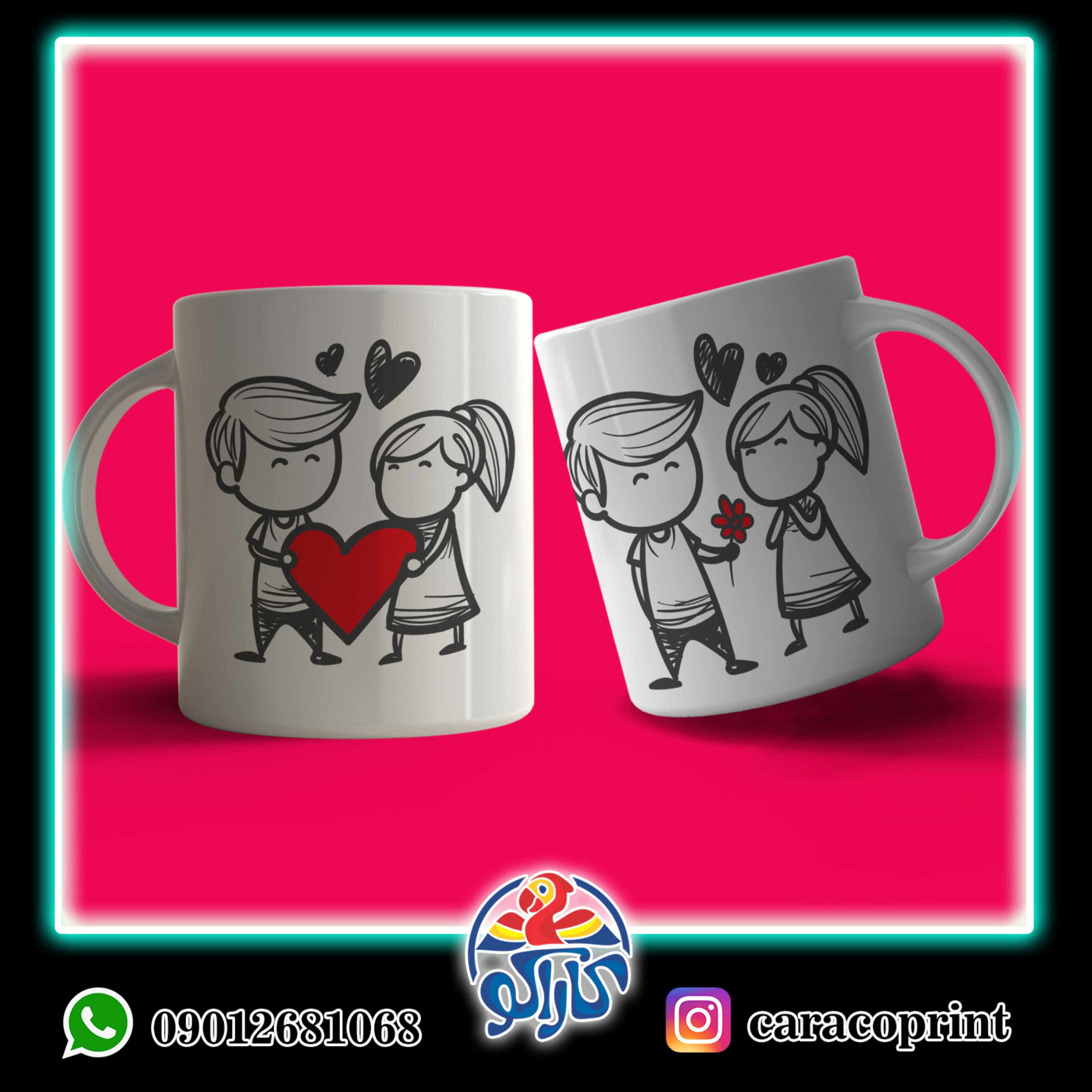 چاپ طرح دلخواه روی انواع ماگ