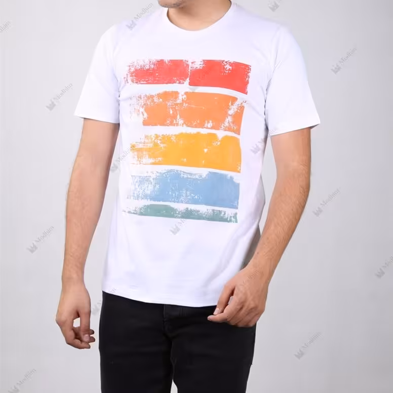 تیشرت رنگین کمانی کد 1336