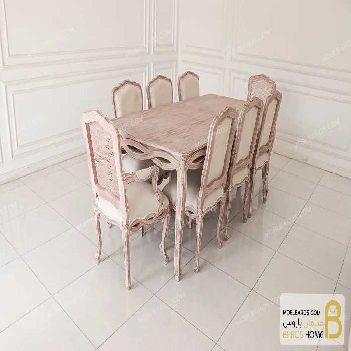 میز ناهارخوری ابزاری پاسنگ ایتالیایی کد 4