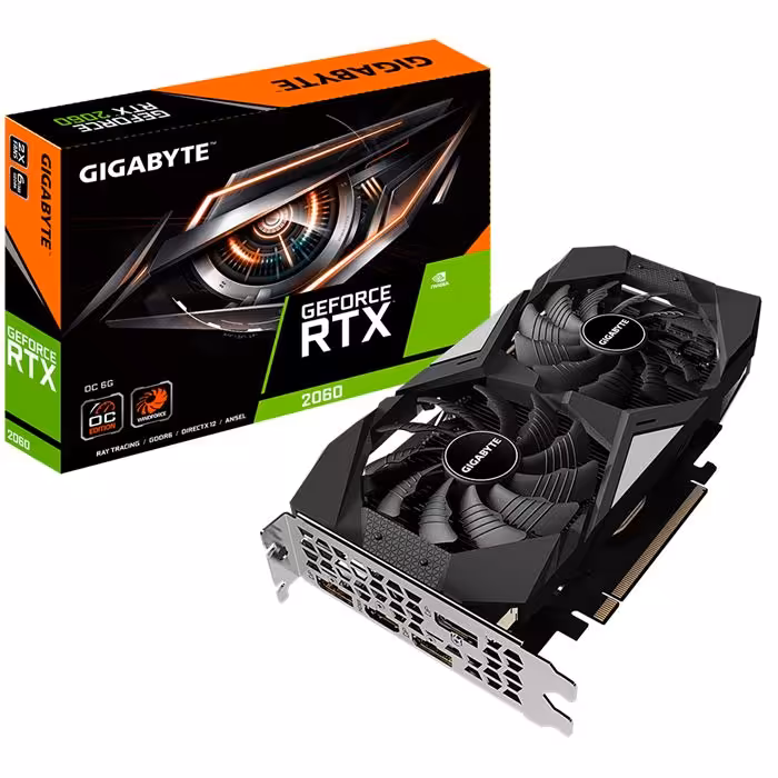 کارت گرافیک گیگابایت RTX 2060 OC حافظه 6GB