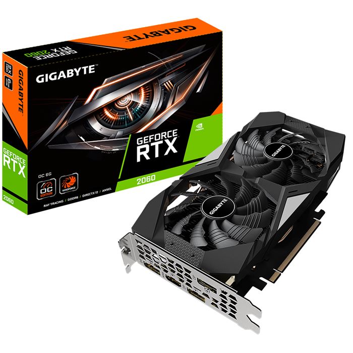 کارت گرافیک گیگابایت RTX 2060 OC حافظه 6GB