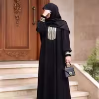 مانتو عبایی محیا مجلسی الیزه درجه یک زنانه کد99995