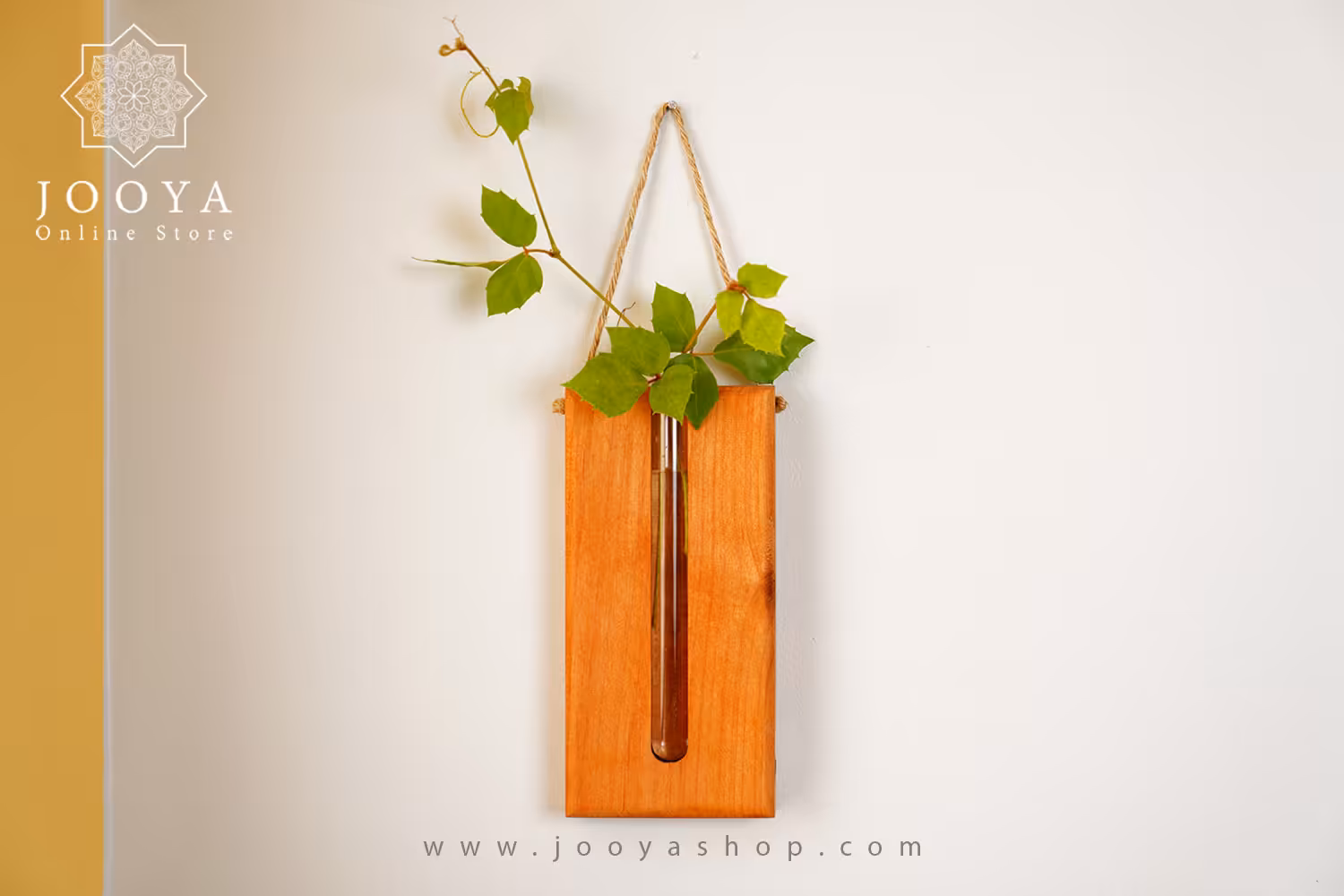گلدان شیشه ای چوبی فرانتی