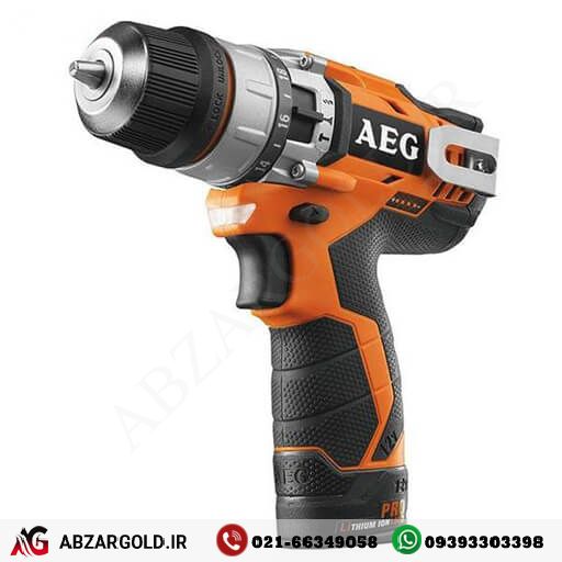 دریل پیچ گوشتی چکشی شارژی آاگ 12 ولت مدل BSB12C2LI-202B