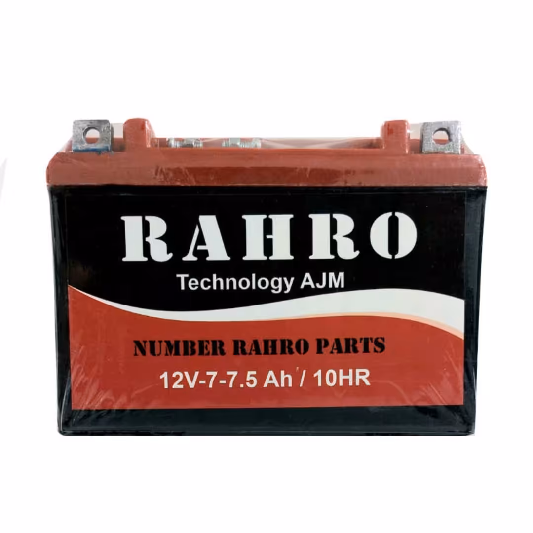 باطری موتور سیکلت 12ولت 7.5 آمپر  (6ماه گارانتی )
