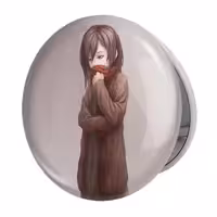 آینه جیبی خندالو طرح میکاسا اکرمن انیمه اتک آن تایتان Attack on Titan مدل تاشو کد 18515