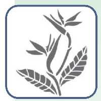 شابلون طرح گل و برگ سایز  40 در 60 کد 111