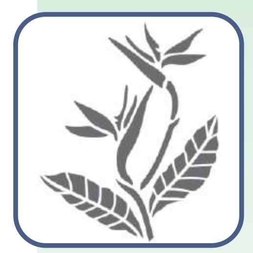 شابلون طرح گل و برگ سایز  40 در 60 کد 111