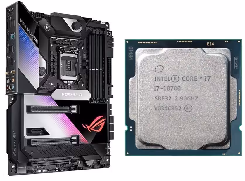 مادربرد ایسوس مدل ROG MAXIMUS XII FORMULA همراه با پردازنده آی سون 10700 با فرکانس 2.9 گیگاهرتز