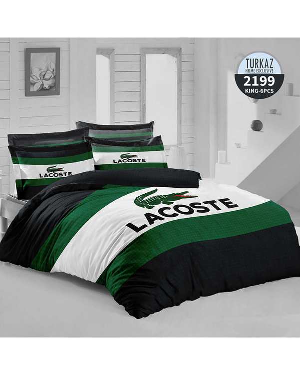 سرویس لحاف روتختی دو نفره 8 تکه دو رو میکرو تنسل گیاهی TURKAZ مدل 2199