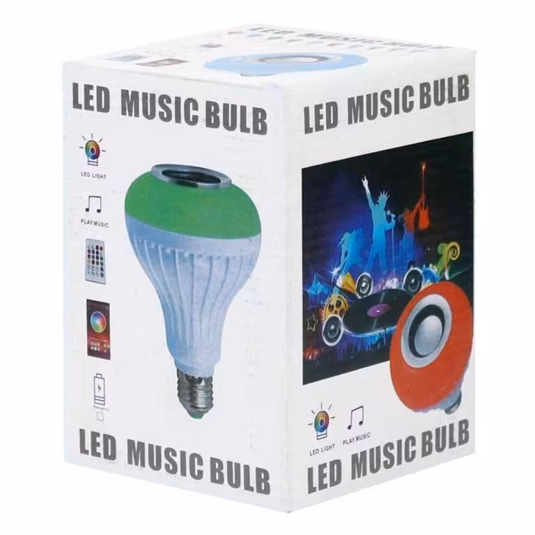 لامپ هوشمند RGB دارای اسپیکر بلوتوثی Music Bulb

