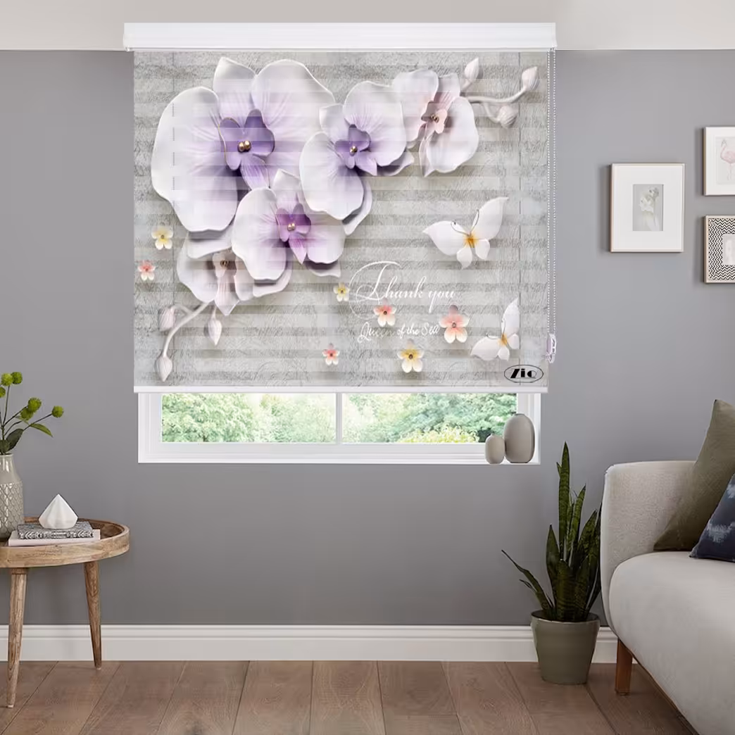 پرده زبرا زیو مدل 3D-1100سایز 150x150 سانتی متر