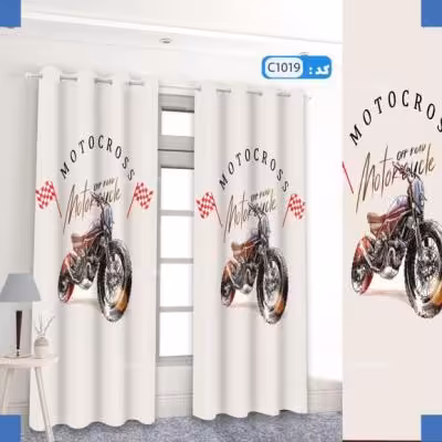 پرده تصویری طرح مسابقه موتور کراس