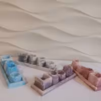 اکسسوری مینیاتوری سنگ مصنوعی، داری رنگ بندی و کیفیت بالا