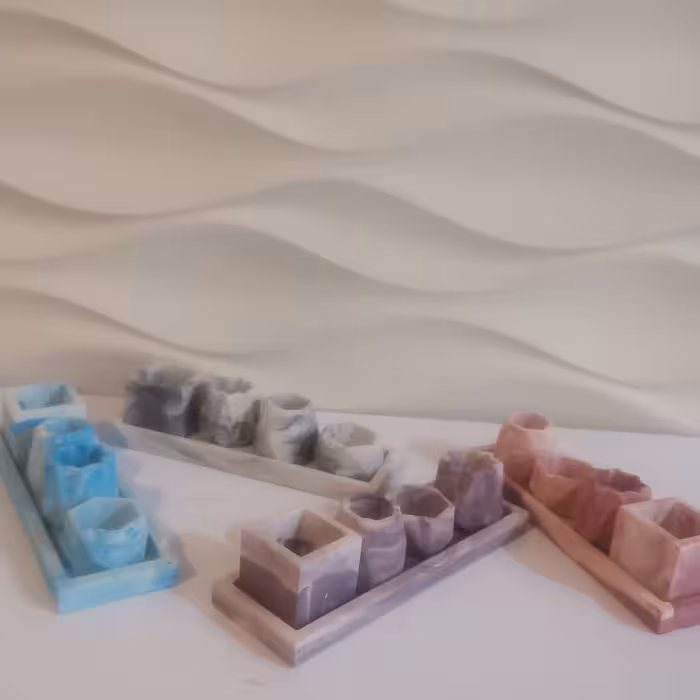 اکسسوری مینیاتوری سنگ مصنوعی، داری رنگ بندی و کیفیت بالا