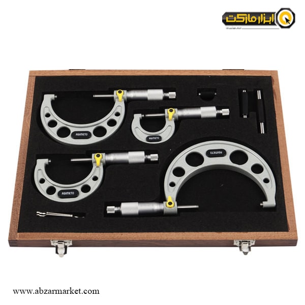 ست میکرومتر آسیمتو 100-0 میلی متر خارج سنج مدل 8-64-101