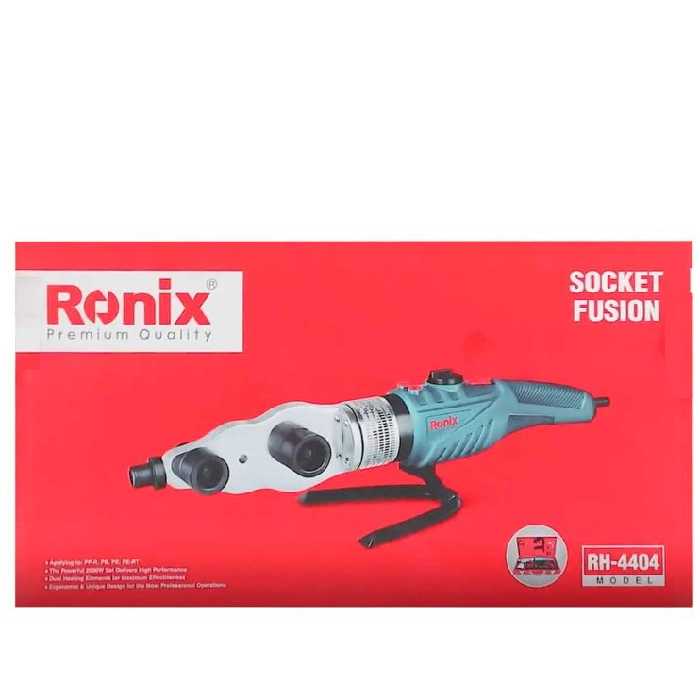 اتو لوله سبز گوشه زن رونیکس RH-4404 با کیف و متعلقات