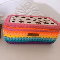 سبد تریکو مستطیلی دردار