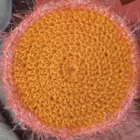 اسکاچ گرد با دور یوموش 2 کاره قسمت وسط کار با نخ سوزنی با کیفیت بافته شده