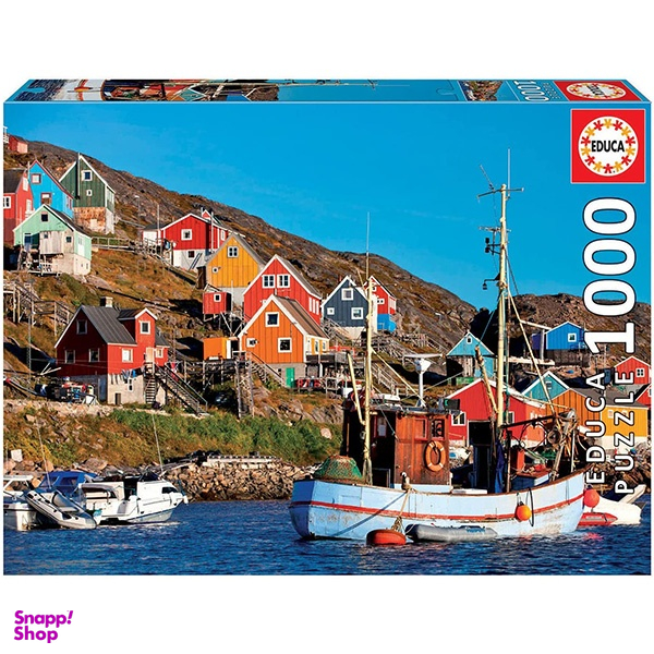 پازل 1000 تکه ادوکا طرح خانه های شمالی نوردیک کد 17745